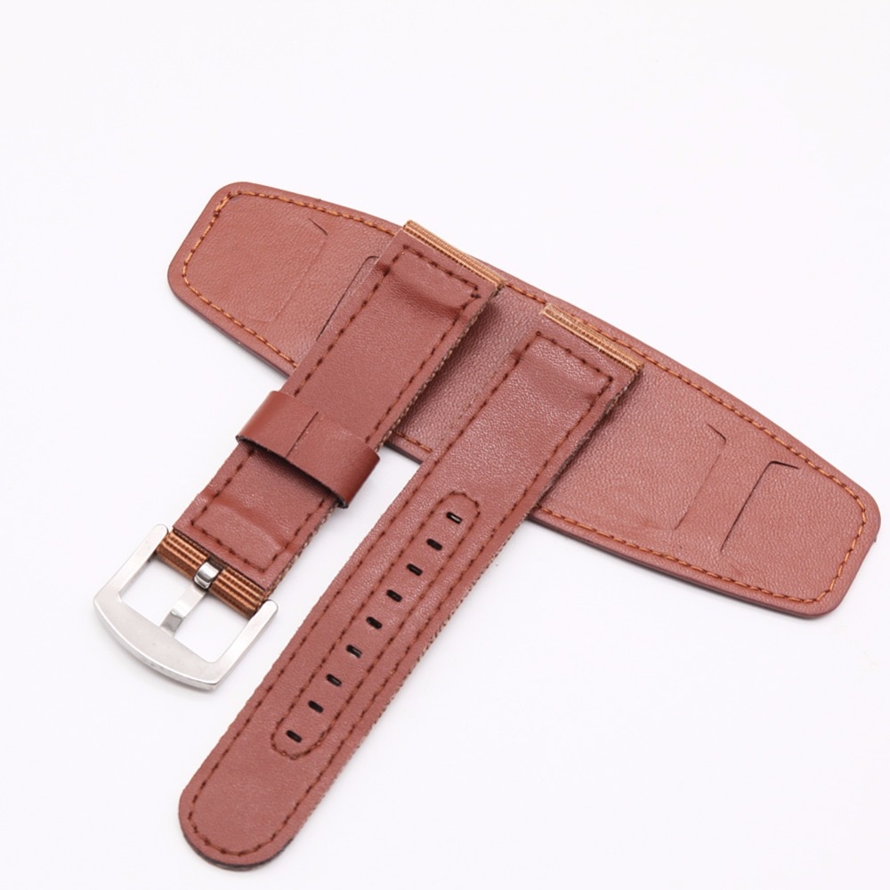 Bumvor nylon urrem urremme rustfrit stål læderrem 18mm 20mm 22mm 24mm urtilbehør mænd kvinde