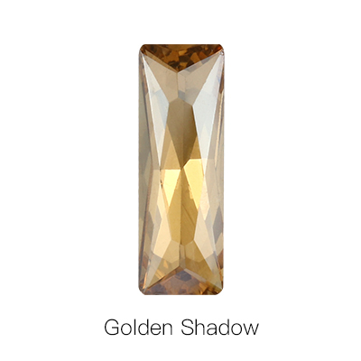 Meerdere Kleur Prinses Baguette Glas Accessoires Kleding Strass Mobiele Telefoon Patches Pointback Strass Accessoire: 5x10mm / Golden shadow