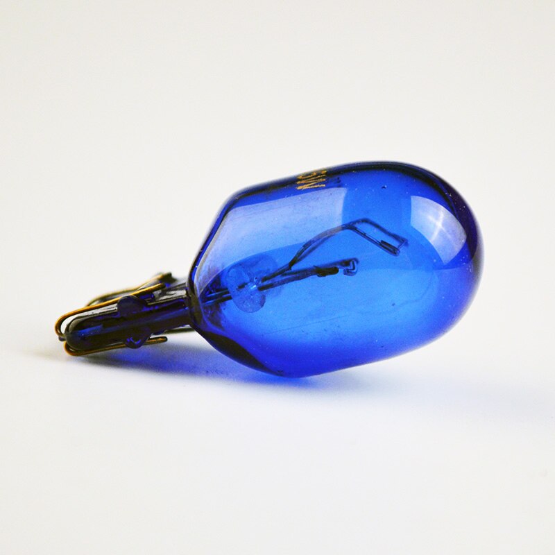 Hippcron-Lámpara de señal para coche, Bombilla automática superblanca de cristal azul Natural, 12V, 21W, 21/5W, T20, W21W, 582, 7440, W21/5W, 580, 2 uds.