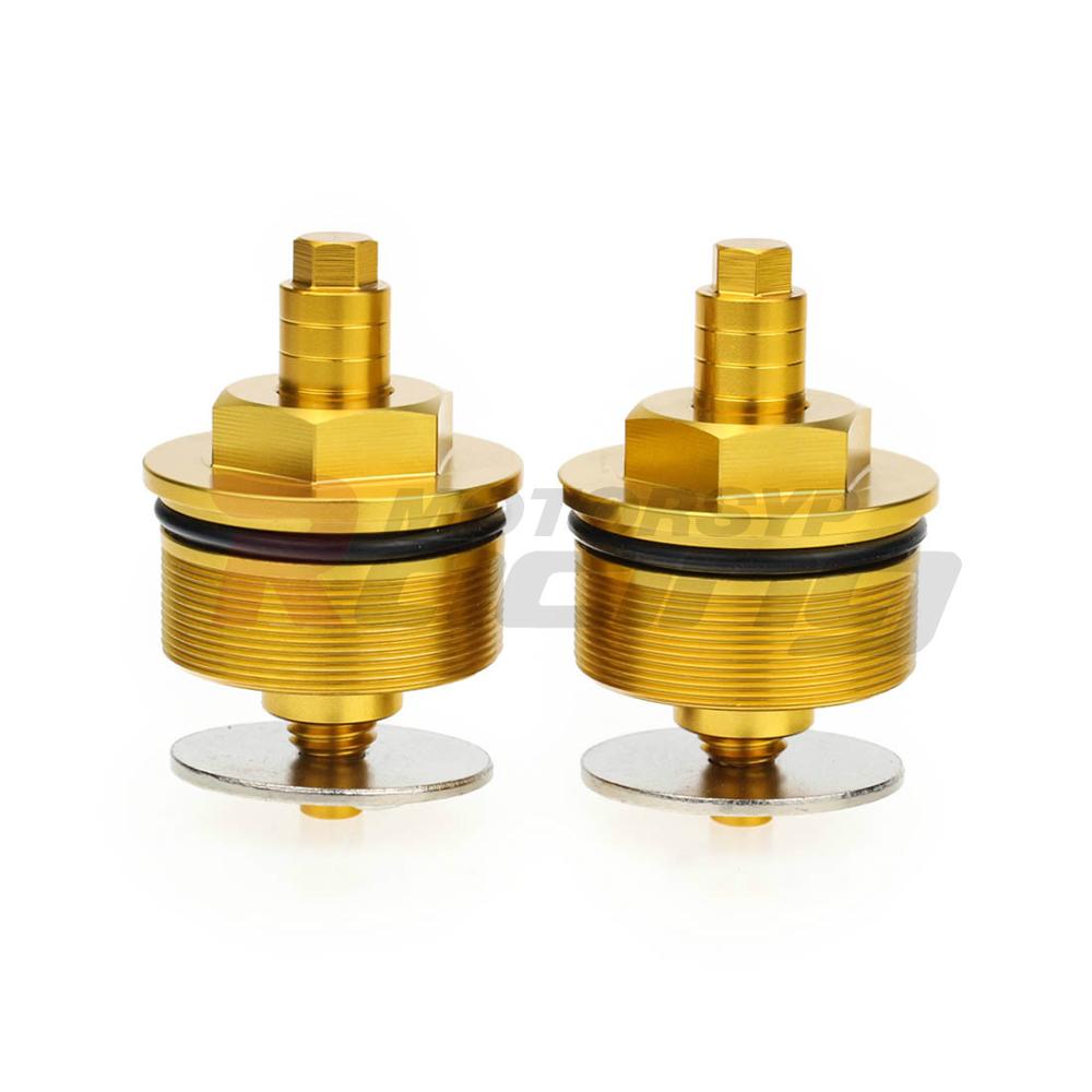 Preload Front Fork Caps For Honda CB400 SUPER BOLD OR 2005 NC42 51450-MCE-781 41mm Adjustable Fork Bolt 2006 2007: Gold
