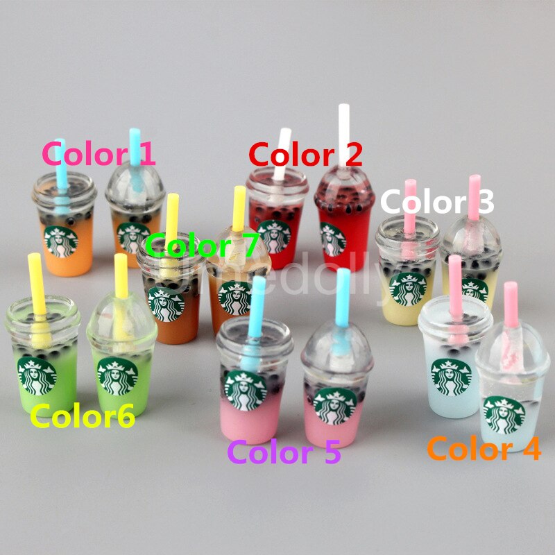 5 Pcs Carino 1/12 Bilancia Casa Delle Bambole in Miniatura di Succo di Caffè Tazza di Tè Al Latte Modello Cibo per Bjd Casa di Bambola Accessori per La Cucina: 5pcs cup color 3