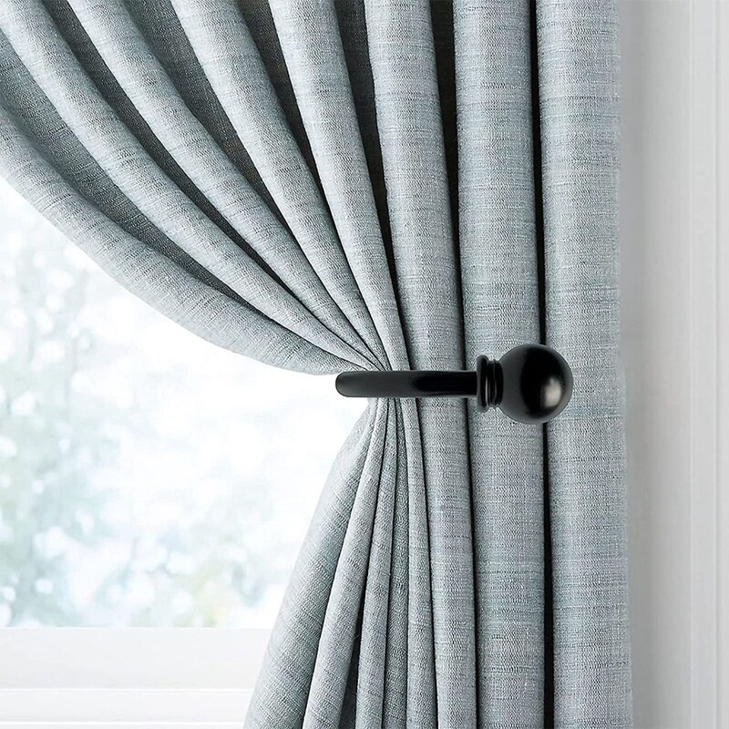 2 Pieces Curtain Frame With Screw Wall-Mounted Curtain Hook Bedroom Living Room Decorative Curtain Holder