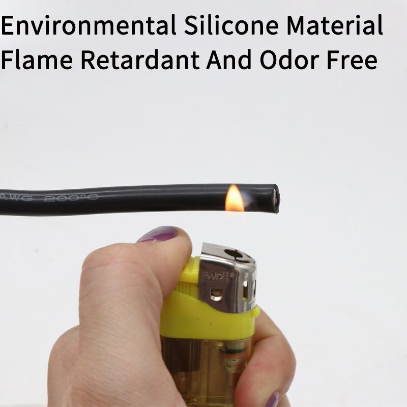 17AWG Silicone Gel Rubber Wire OD 2.7mm Flexible Cable High Temperature Insulated Copper Ultra Soft Electron DIY Line Colorful