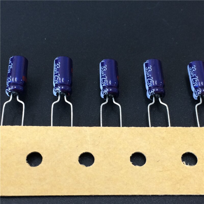 10 Uds 33uF 25V SU serie 5x11mm de 25V33uF condensador electrolítico de aluminio