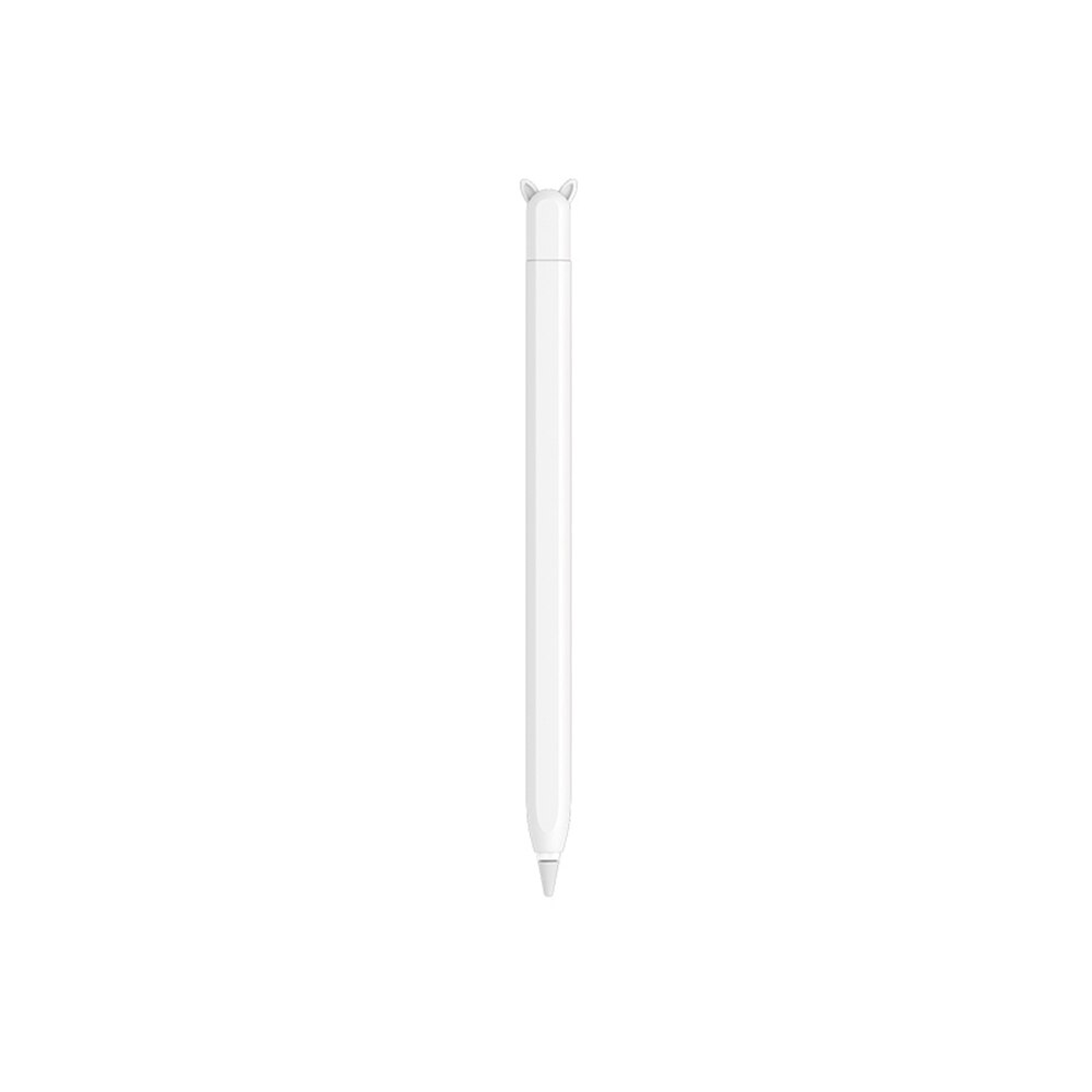 Protective Silicone Smartphone Pen Case Full Cover Tablet Pen Touch Screen Drawing Pen Case For Apple Pencil 1st 2nd Generation: White-2 generation