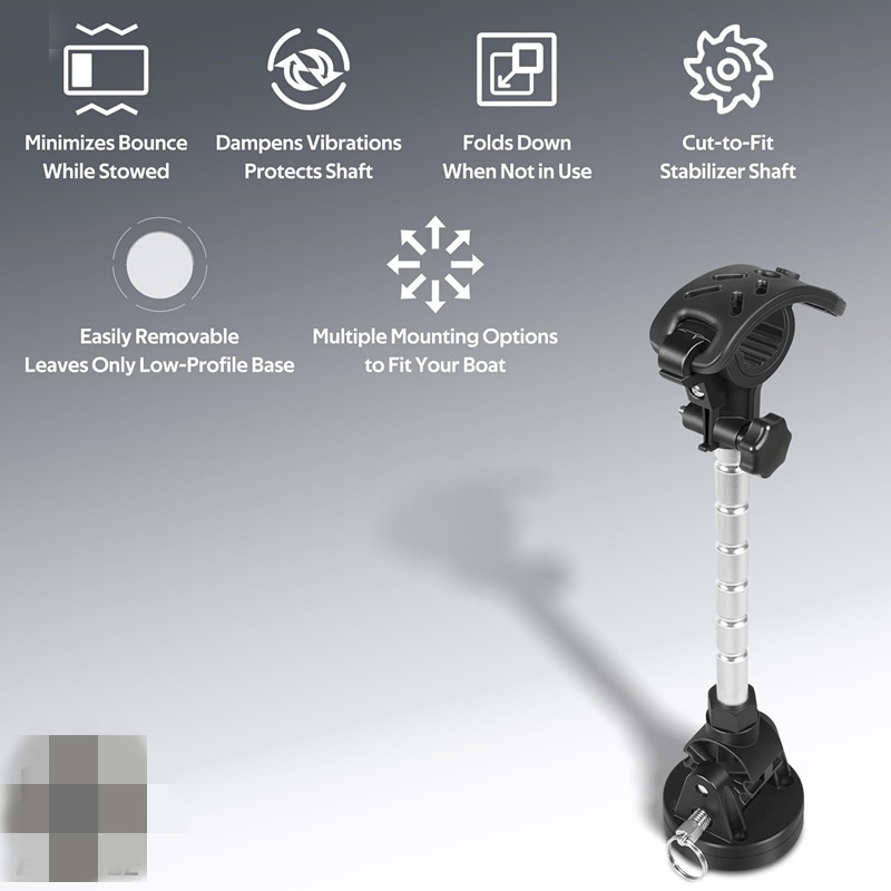 Trolling Motor Stabilizer Bracket - Fix Trolling Motor Shaft and Reduce Motor Bounce, Ensuring Smooth Sailing