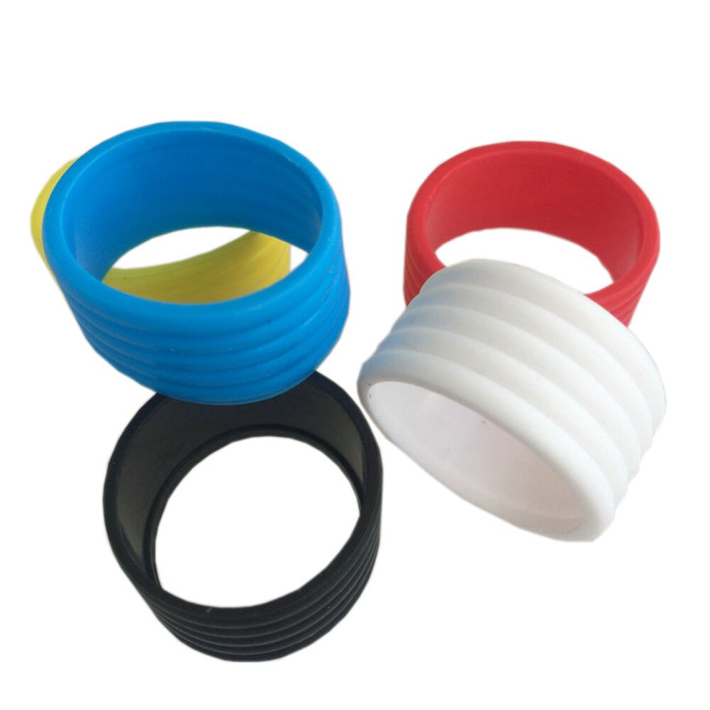 5 pièces Sport Badminton raquette poignée anneau en caoutchouc extensible Tennis raquette bande surgrips protecteur Fix Ring