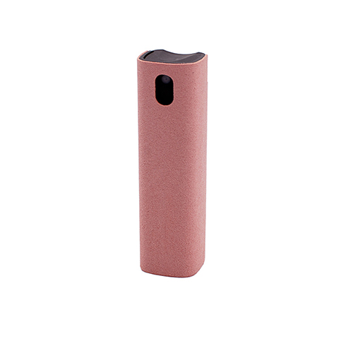 2 en 1 Portable téléphone PC écran nettoyant microfibre chiffon ensemble nettoyage artefact stockage lunettes magiques ordinateur écran nettoyant: Pink