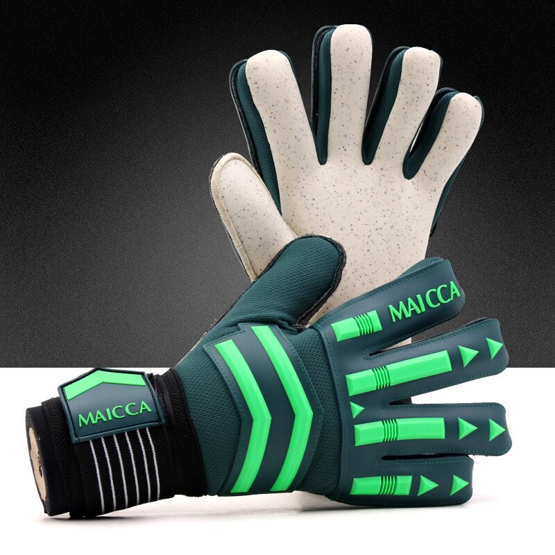 guantes profesionales de portero, protección de los dedos, guantes de portero de fútbol de látex gruesos, guantes de portero de portería: Size 10
