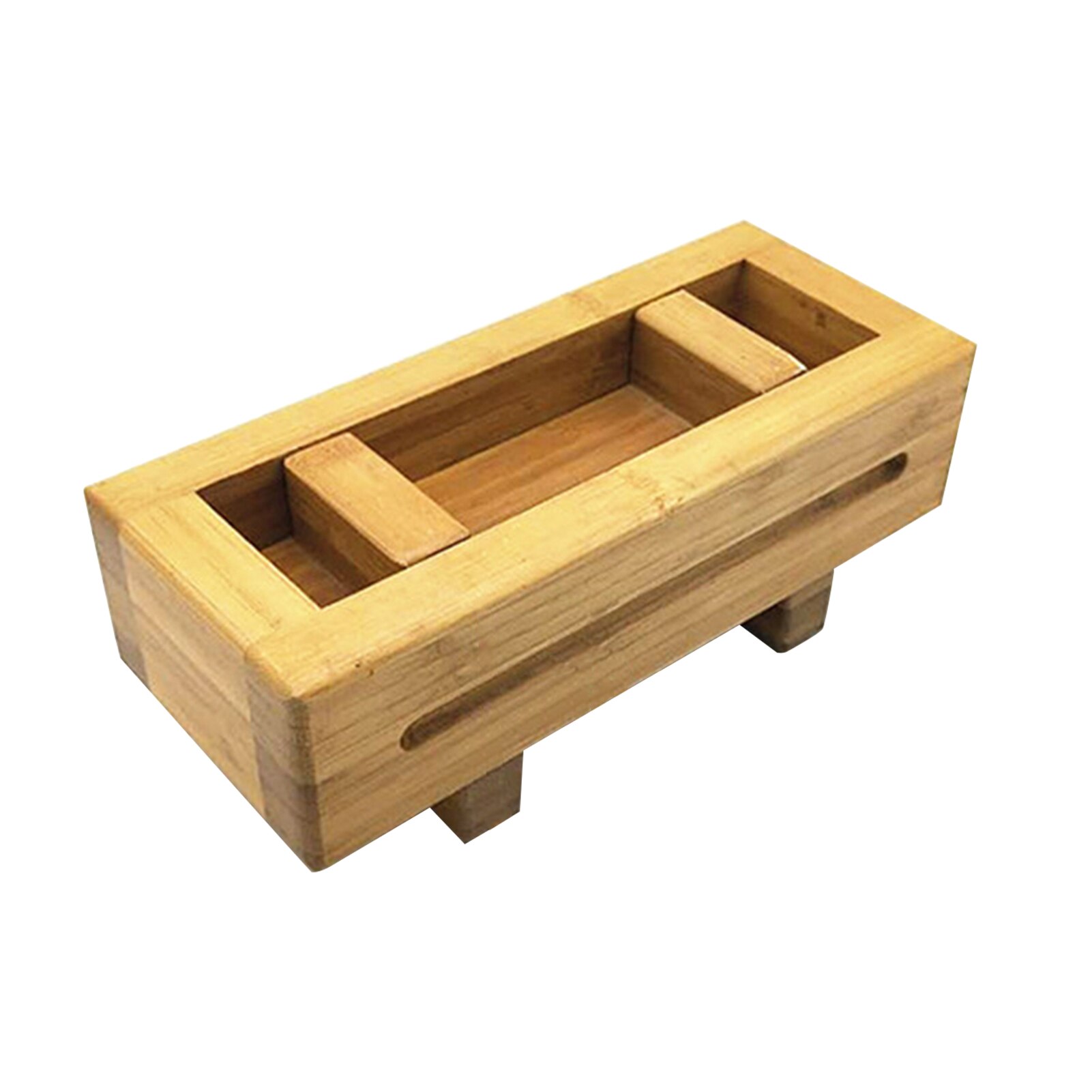 Bamboo Wooden Rectangular Sushi Press Mold Box Sushi Making Kit DIY Sushi Rice Roller Molds Sushi Kitchen Making Tools: Bamboo Sushi