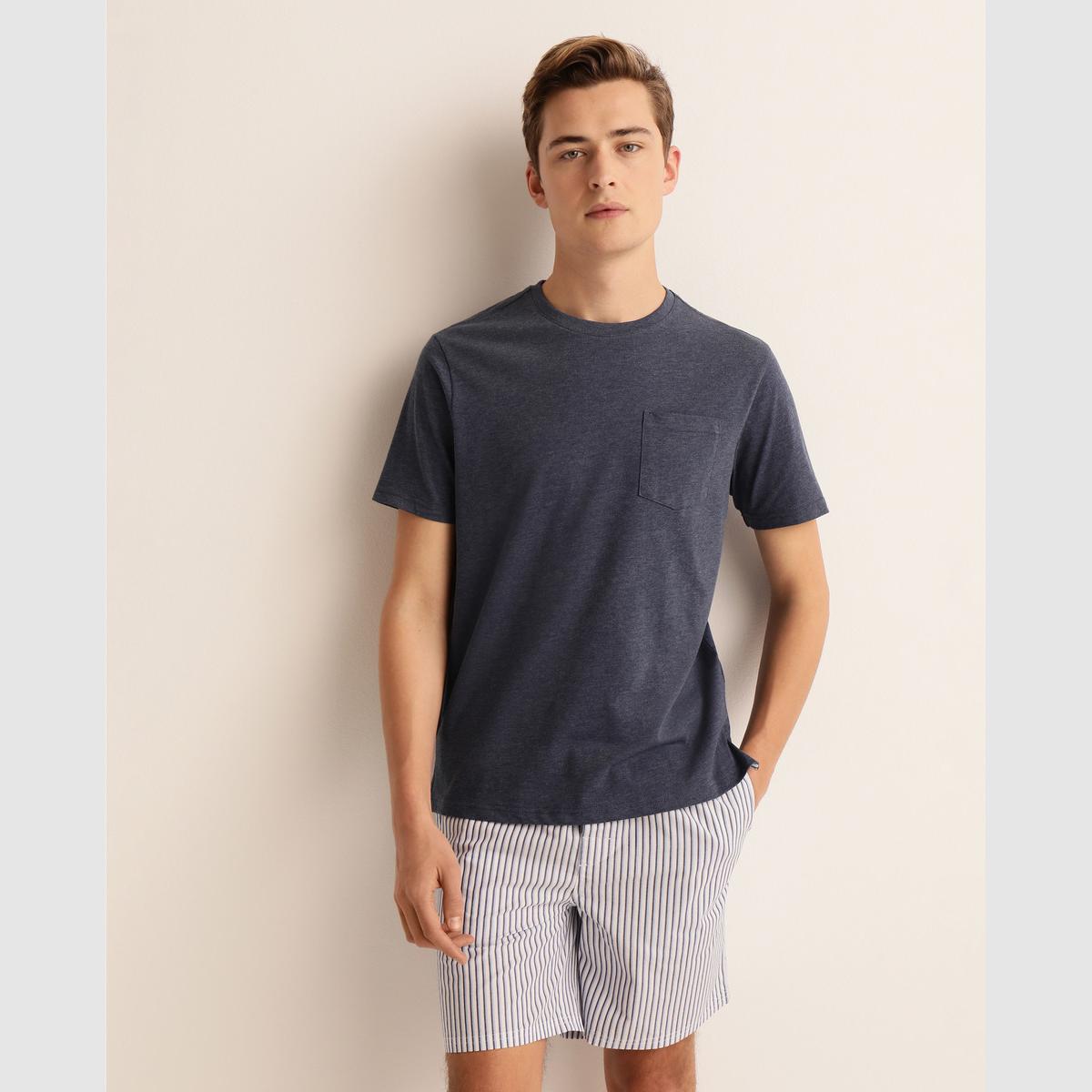 PIJAMA HOMBRE COMBINADO CORTO CON BOLSA TELA