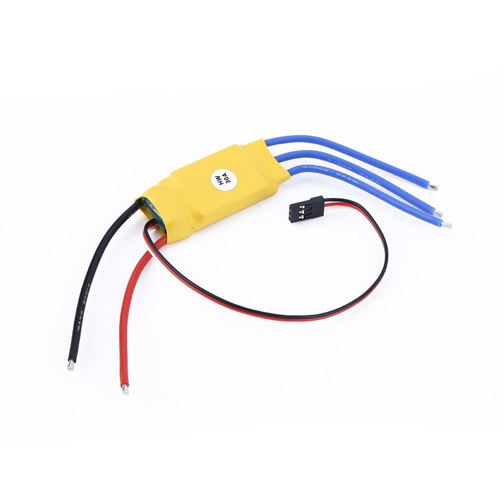 30A Brushless Motor Speed Controller RC BEC ESC T-rex 450 V2 for Helicopter Boat 57mm x 25mm x 8mm 906#2