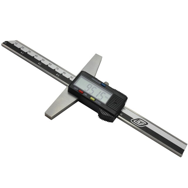 0-150mm 6 " rostfritt stål metrisk imperial digital djup vernier bromsok mikrometer elektrisk digital djupmätare: Digital typ