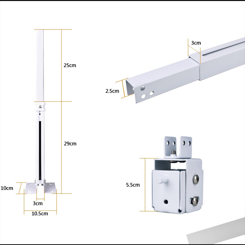 Adjustable Projector Brackets LED Projector Ceiling Mount Loading 15KG Roof Bracket Wall HD Proyector Mount Stand Metal Hanger