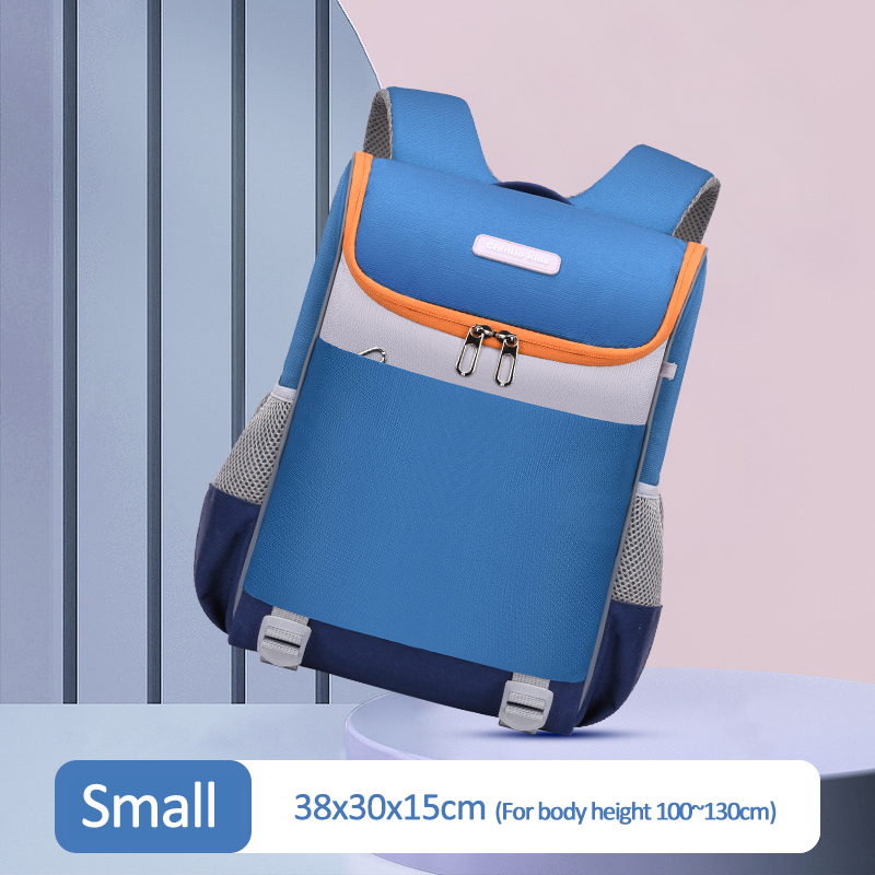 Crianças schoolimic ortopédico primária criança mochila infantil escola 6 12 12 anos meninos meninas mochila: Small Blue