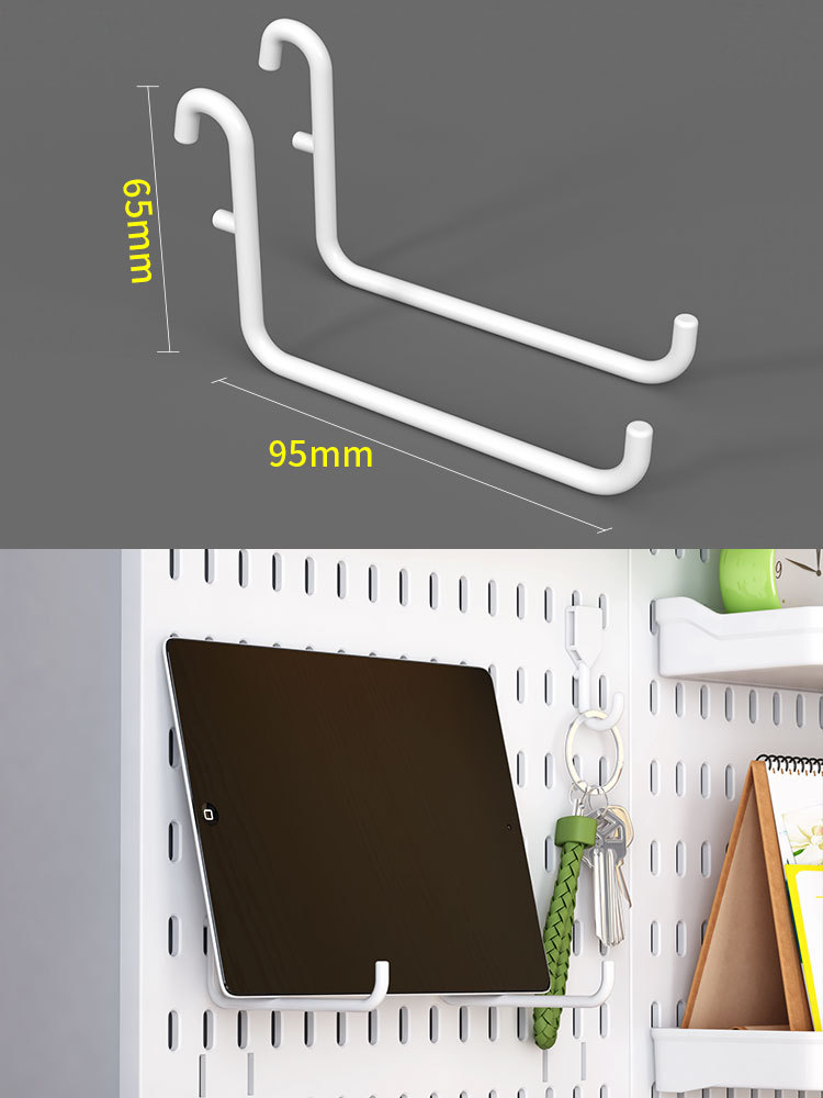 Paneles de pared perforados, organizador de pared, pantalla de montaje, Kit de tablero perforado artesanal, estante de tablero de almacenamiento de herramientas, baño y cocina: Multicolor