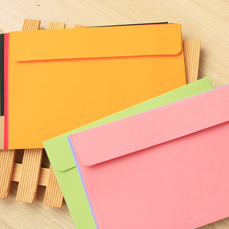 10 kpl tyhjä paperi kirjekuori värikäs retro juhlakutsu kirjekuori onnittelukortit postikortti kirjekuori paperitarvikkeet