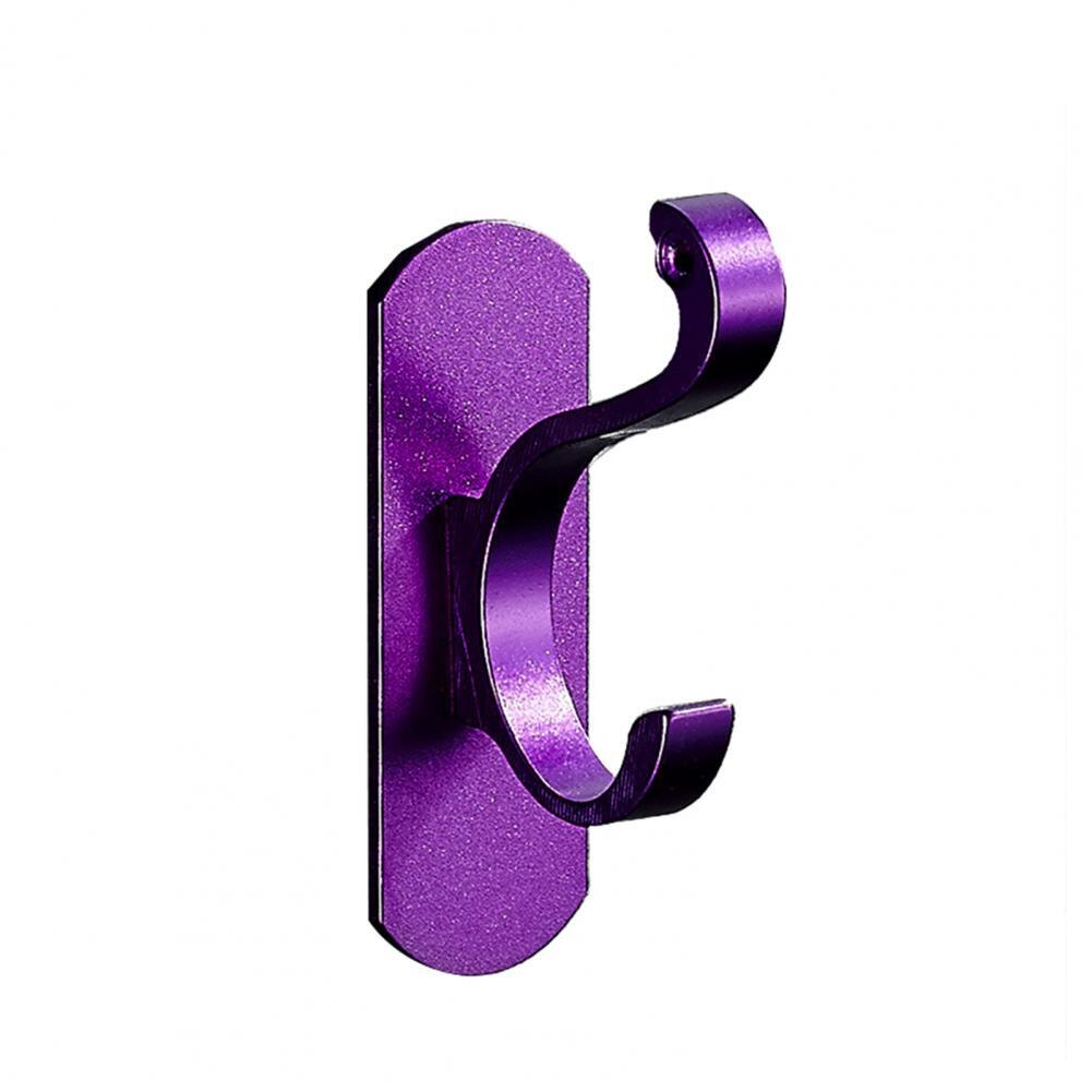 Hanging Hook Useful Heavy Duty Cloth Hanger Sturdy Structure Easy to Punch Hanger Hook: Purple