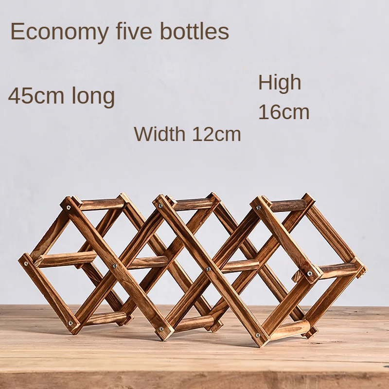 Stackable Wine Storage Shelves 3, 5, 6, 10 Bottles Wooden Wine Shelves Home Bar Utensils Wine Cabinets Bar Tools: green