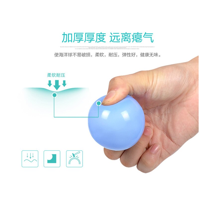 50 stücke 5,5 cm Bunte Ball Weichem Kunststoff Ozean Wasser Pool Ball für Lustige Baby-Kind-Schwimmen Pit Spielzeug Im Freien sport Ball Spiel Spielen