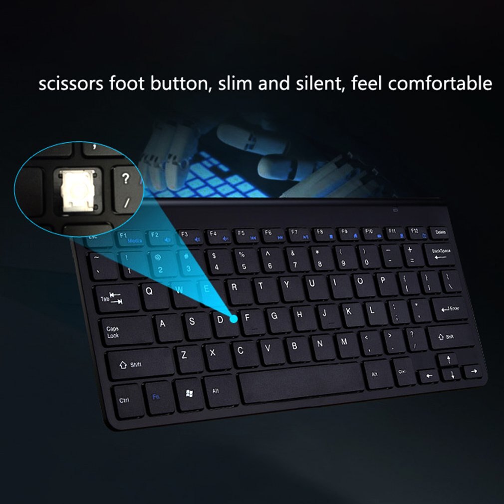 2.4G Wireless Keyboard and Mouse Mini Multimedia Keyboard Mouse Combo Set For Notebook Laptop Mac Desktop PC TV Office