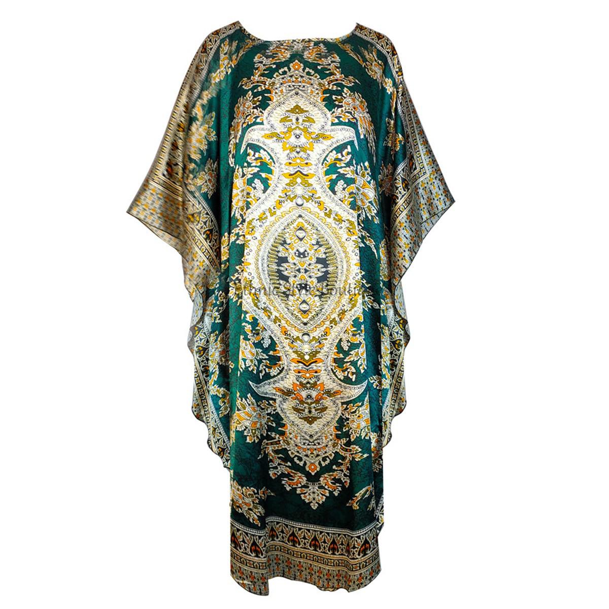 Dam rayonrock morgonrock kvinnor sovkläder nattlinne stor storlek hemklänning vintage kaftan klänning nattskjorta nattskjorta