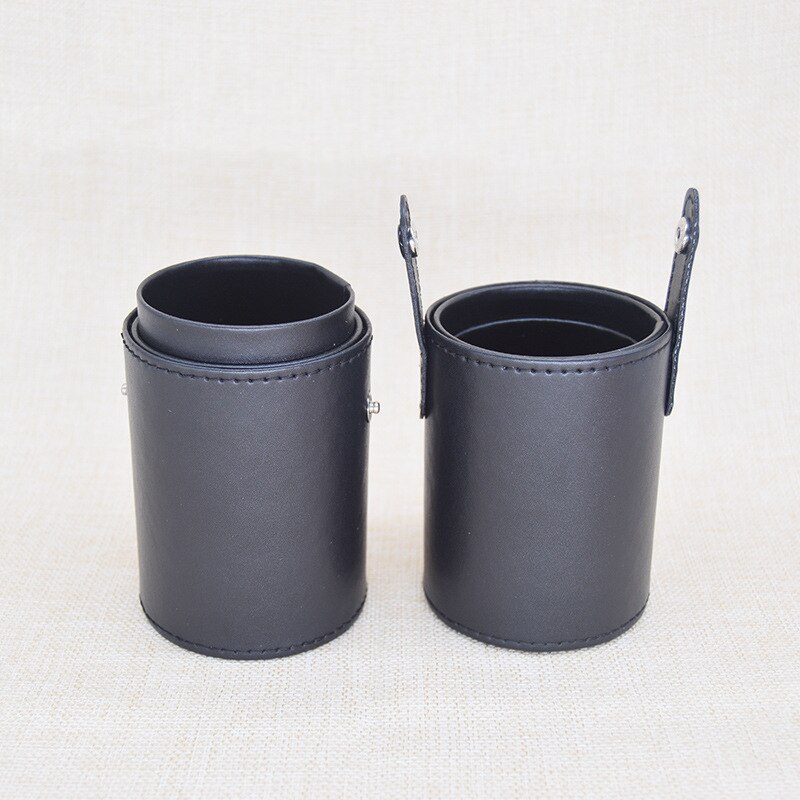 MB01-pincel de madera para base de maquillaje, juego de sombra de ojos, brocha, brochas de maquillaje: Bag Round Black