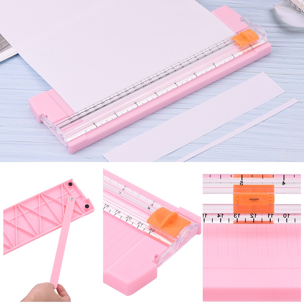 Mini A4 A5 Paper Cutter Cutting Card Trimmer Ruler Blade Mat Scrapbook School Office Kids Safety Label Art Photo Portable Mini