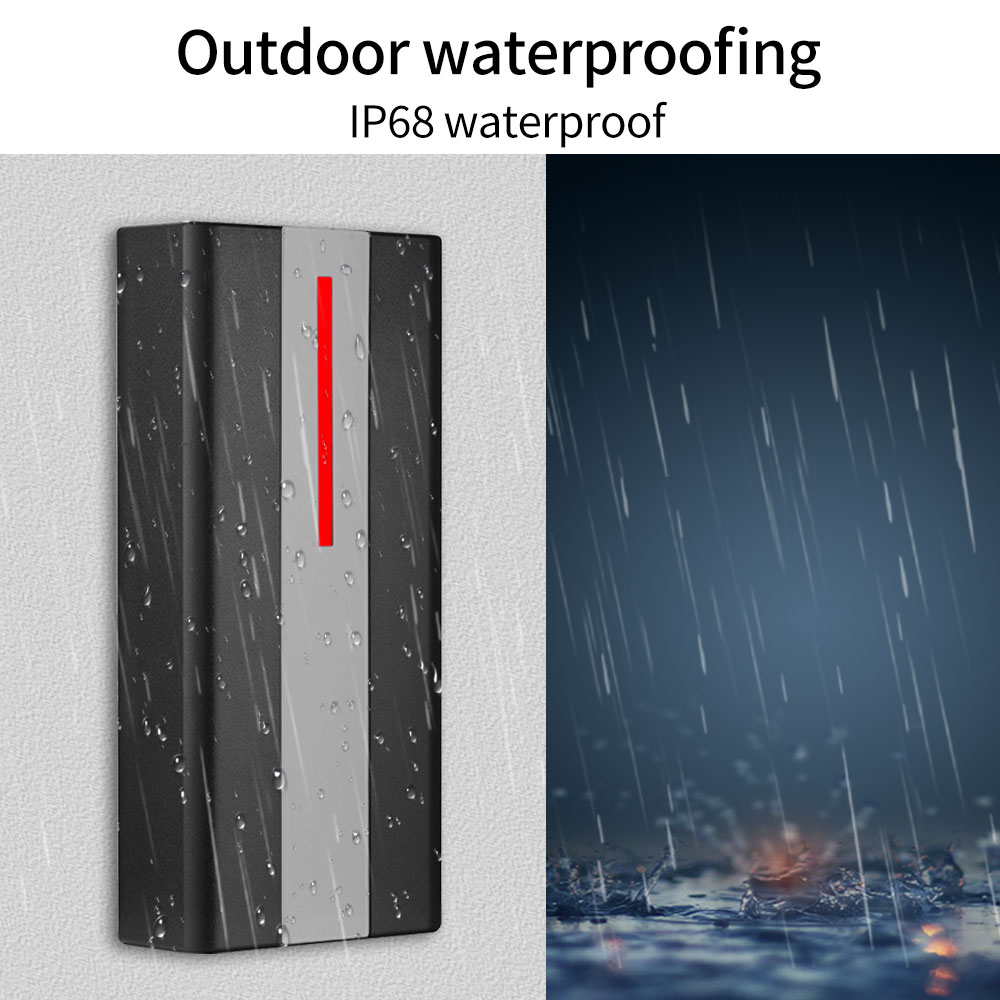 Stand Alone RFID Access Control Machine Proximity Card Reader Entry Door Opener IP68 Waterproof 3000 Users Wiegand Input Output