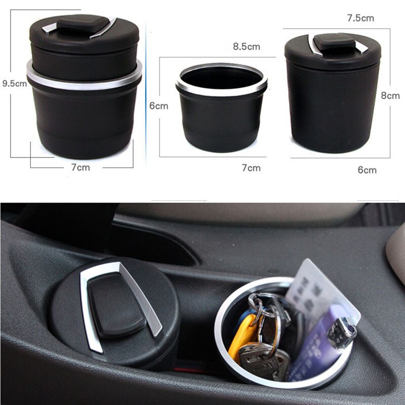 Car Ashtray Storage Cup Smokeless with LED Light Auto Accessories For Mazda 2 3 5 6 CX5 CX7 CX9 Atenza Axela