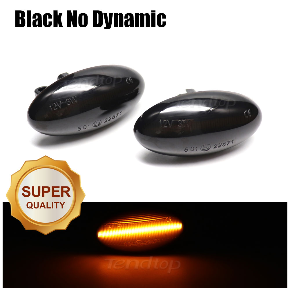 LED Flashing Side Marker Light Dynamic Turn Signal Lamp Car Tuning Indicator For Peugeot 307 206 407 107 607 1007 C1 C2 C3 C5 C6: Crystal Blue