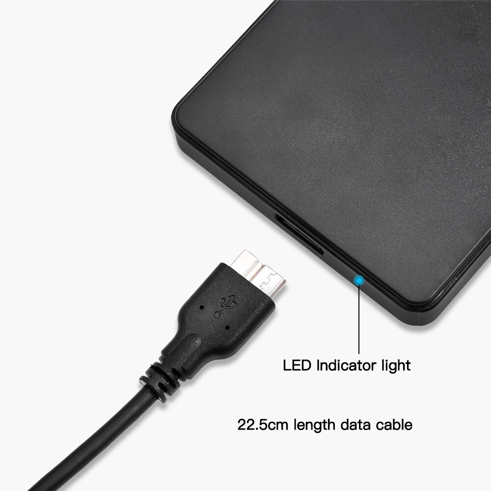 2.5 Inch Hdd Ssd Case Sata Naar Usb 3.0 Adapter Gratis 5 Gbps Box Harde Schijf Behuizing Ondersteuning 2Tb hdd Schijf Voor Windows Mac Os