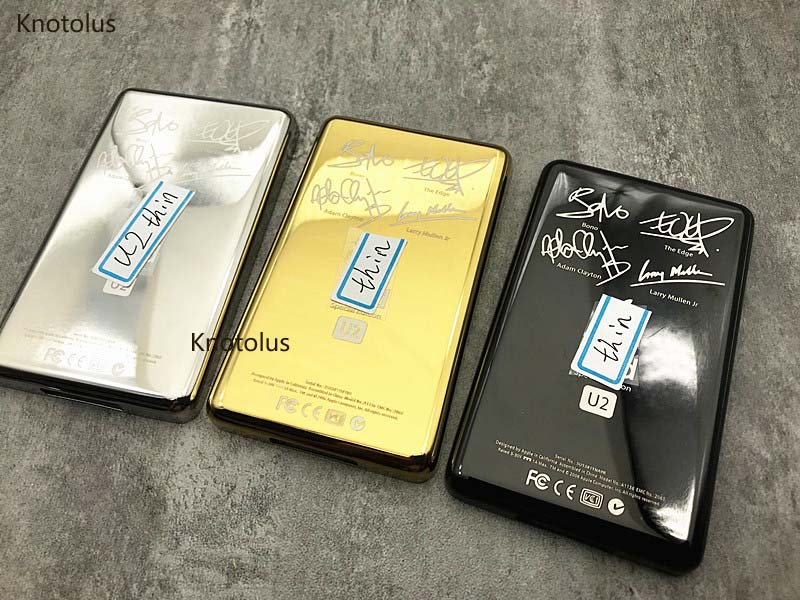 Slver goud zwart U2 editie stijl metal back case behuizing voor iPod 6th 7th gen classic 80 gb 120 gb 160 gb dunne en dikke