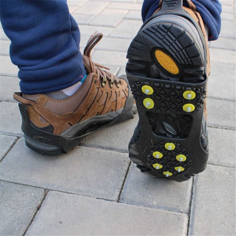 10 Studs Anti-Slip Sneeuw Ijs Klimmen Schoen Spikes Grips Crampons Cleats Overschoenen Stijgijzers Spike Schoenen Stijgijzers