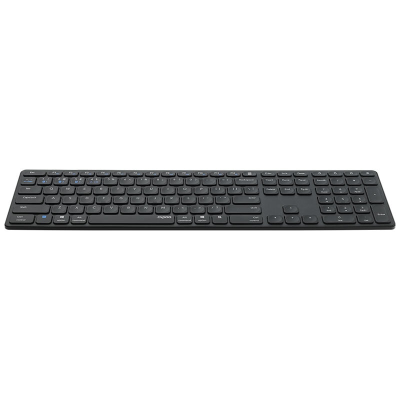 RAPOO-teclado inalámbrico E9550G, Original, USB, 2,4G,Bluetooth 5,0, 3,0, Mini ultrafino, para oficina, 110 teclas, para MAC OS, windows