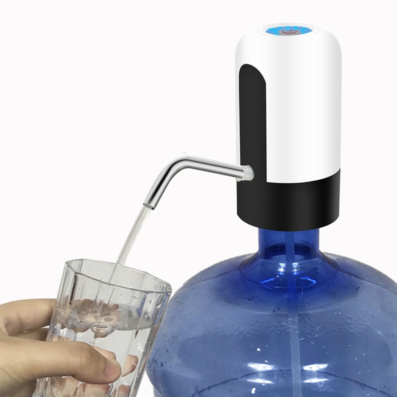Mini Water Dispenser Gallon Bottled Water Pump Chargeable Electric Drink Dispenser Automatic Water Supply for Desk Water Bottle