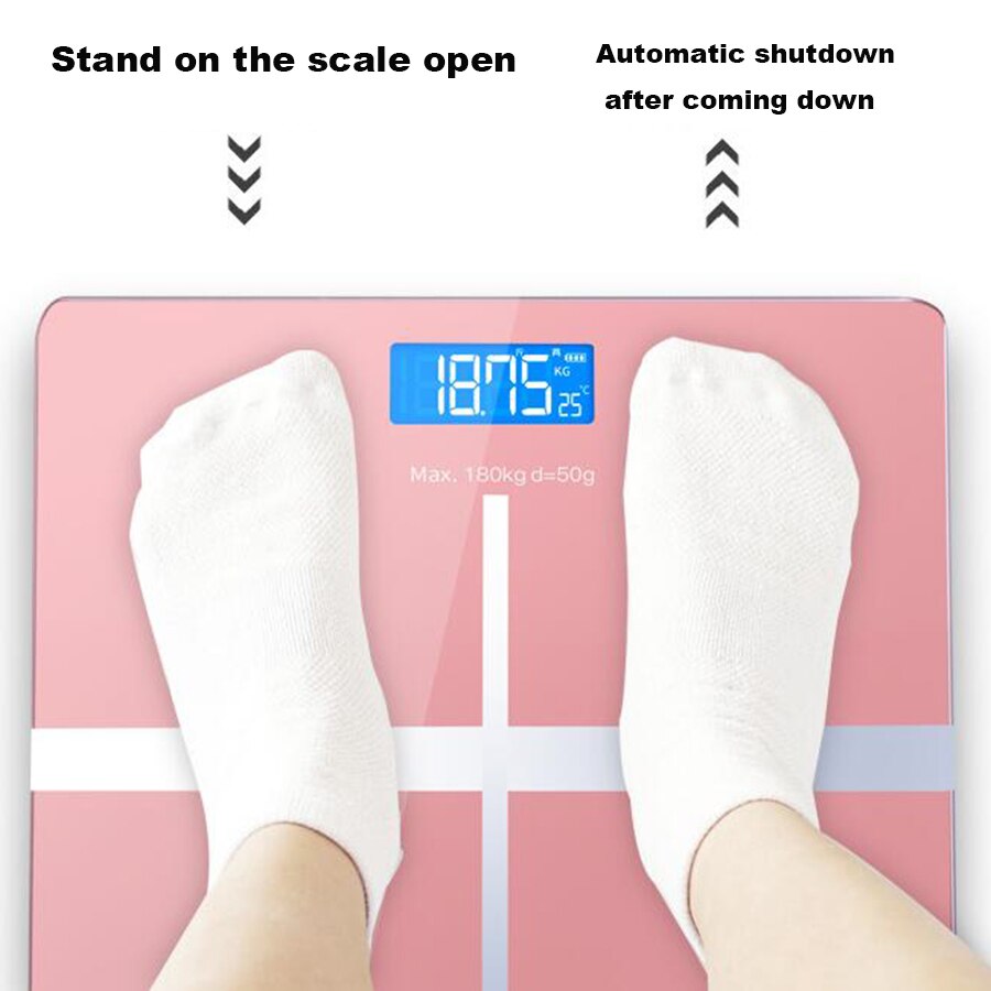 Body Fat scale Digital Bathroom Body Weight scale LED Digital electronic human health scale weighing measurement