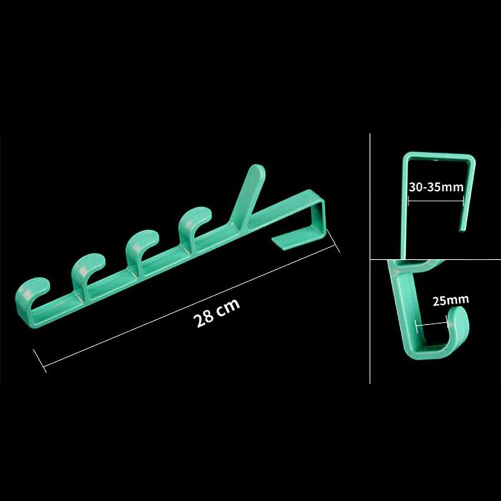 Plastic Hooks Space-saving Portable ABS Plastic Door Clothes Hooks for Room Door Towel Hook For Bathroom Coat Hanger