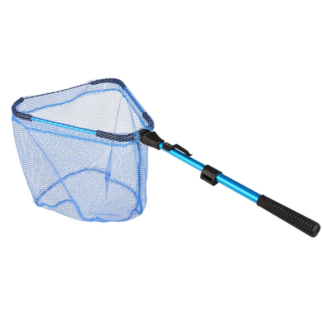 Telescopic Fly Fishing Landing Net Bass Trout Net With EVA Non-Slip Handle