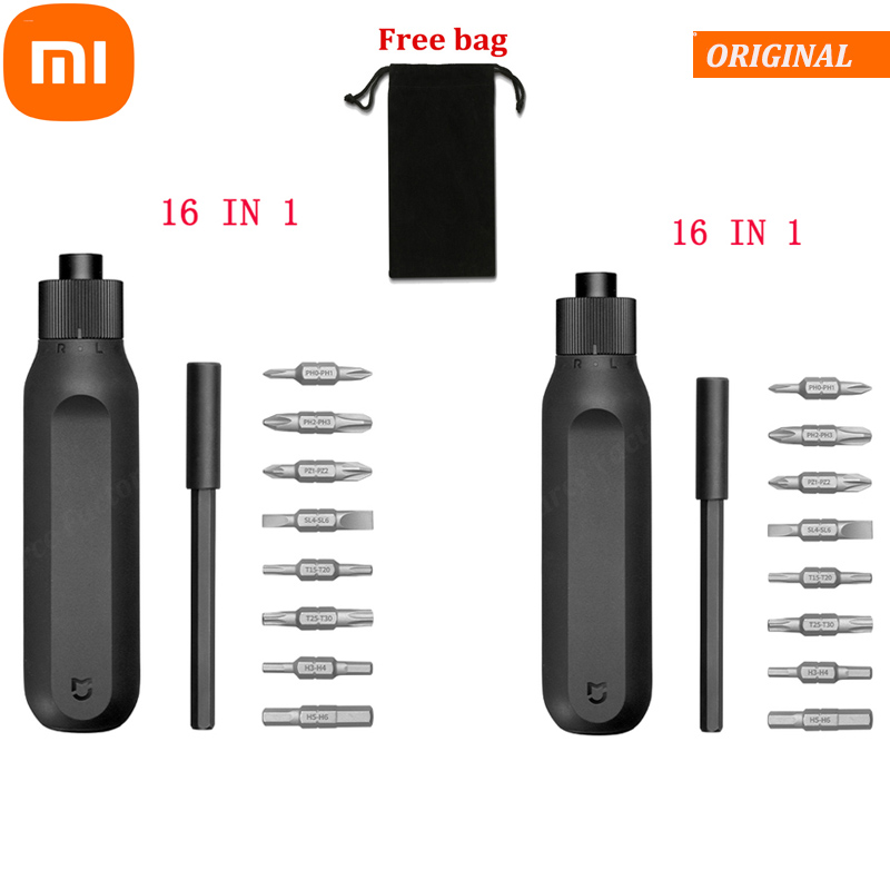 Xiaomi Mijia 16 in 1 Ratsche Schraubendreher Präzision Oder Xiaomi Täglichen Gebrauch Schraubendreher Bausatz 24 Präzision Magnetische Bits Alluminum
