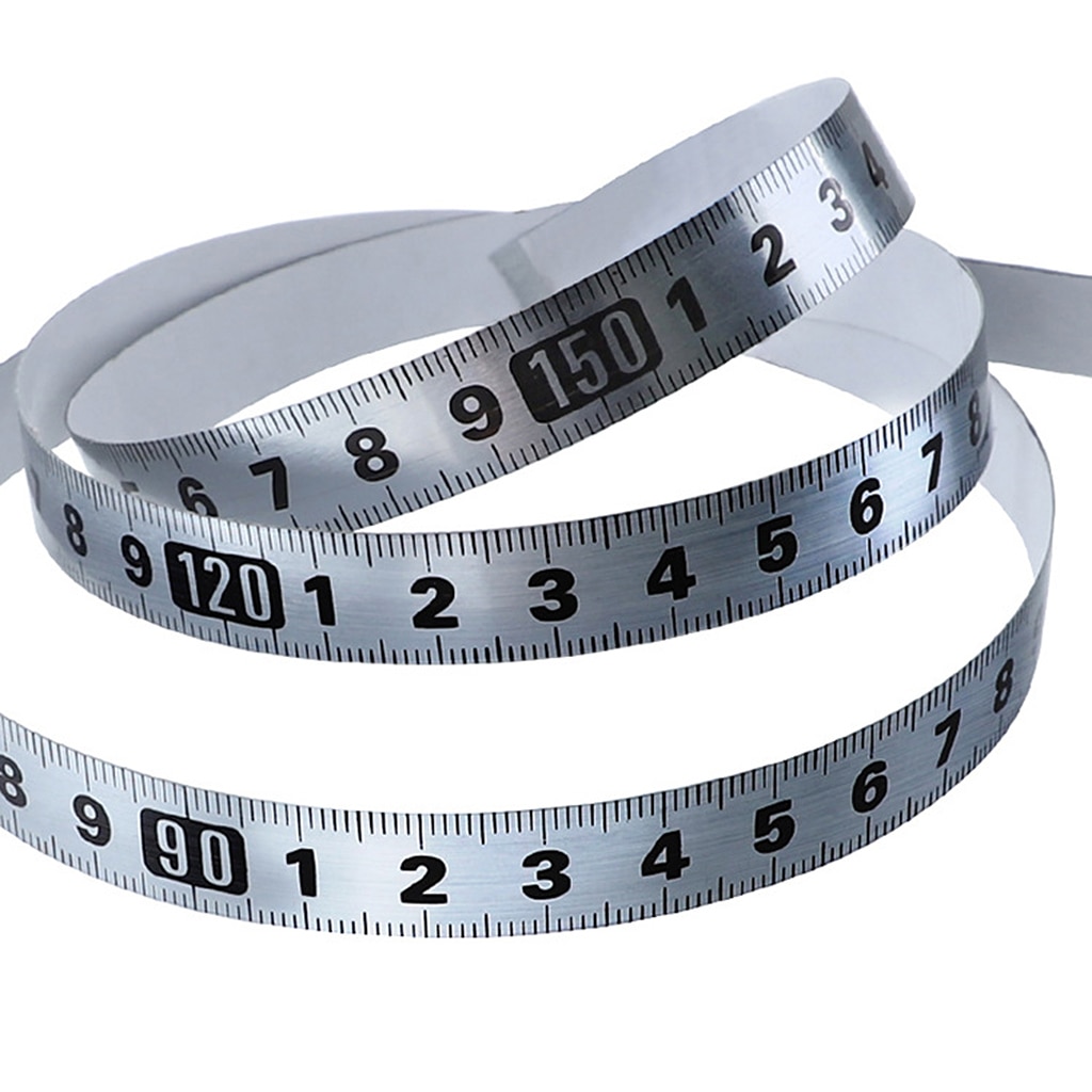 Tape Measure Metric 1M-5M Miter Track Measuring Tape Steel Ruler for T-track Router Saw Table Woodworking Tools