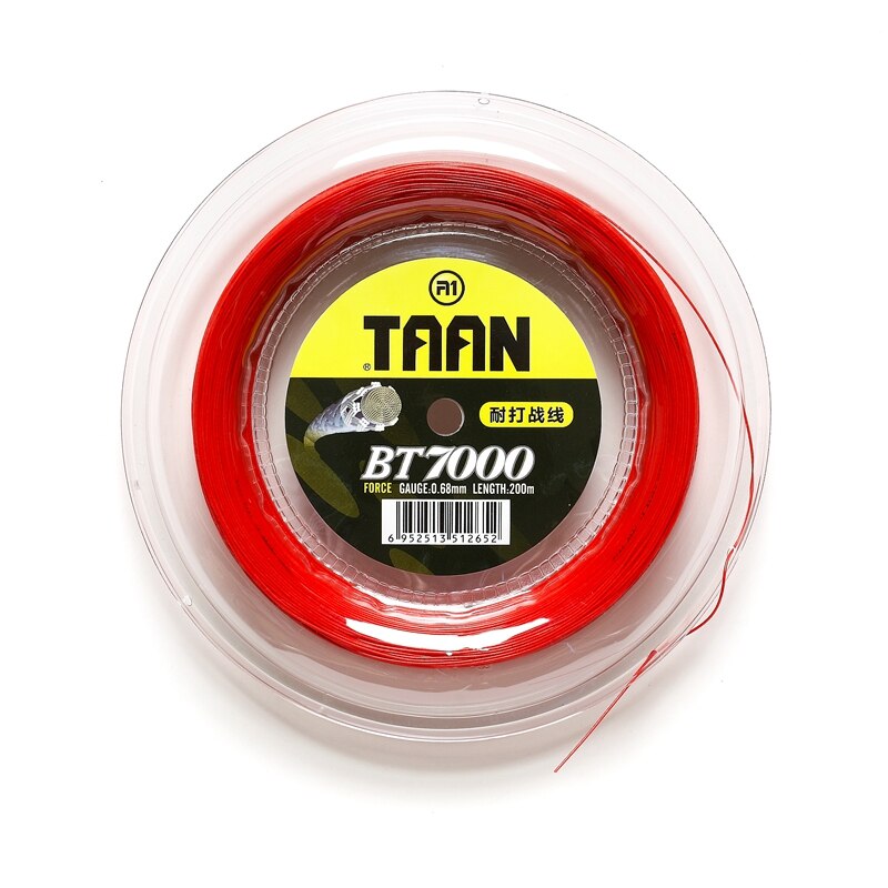Cuerdas de bádminton TAAN BT7000, 0,68mm, duraderas, alta flexibilidad, buen Control, 200m: Red
