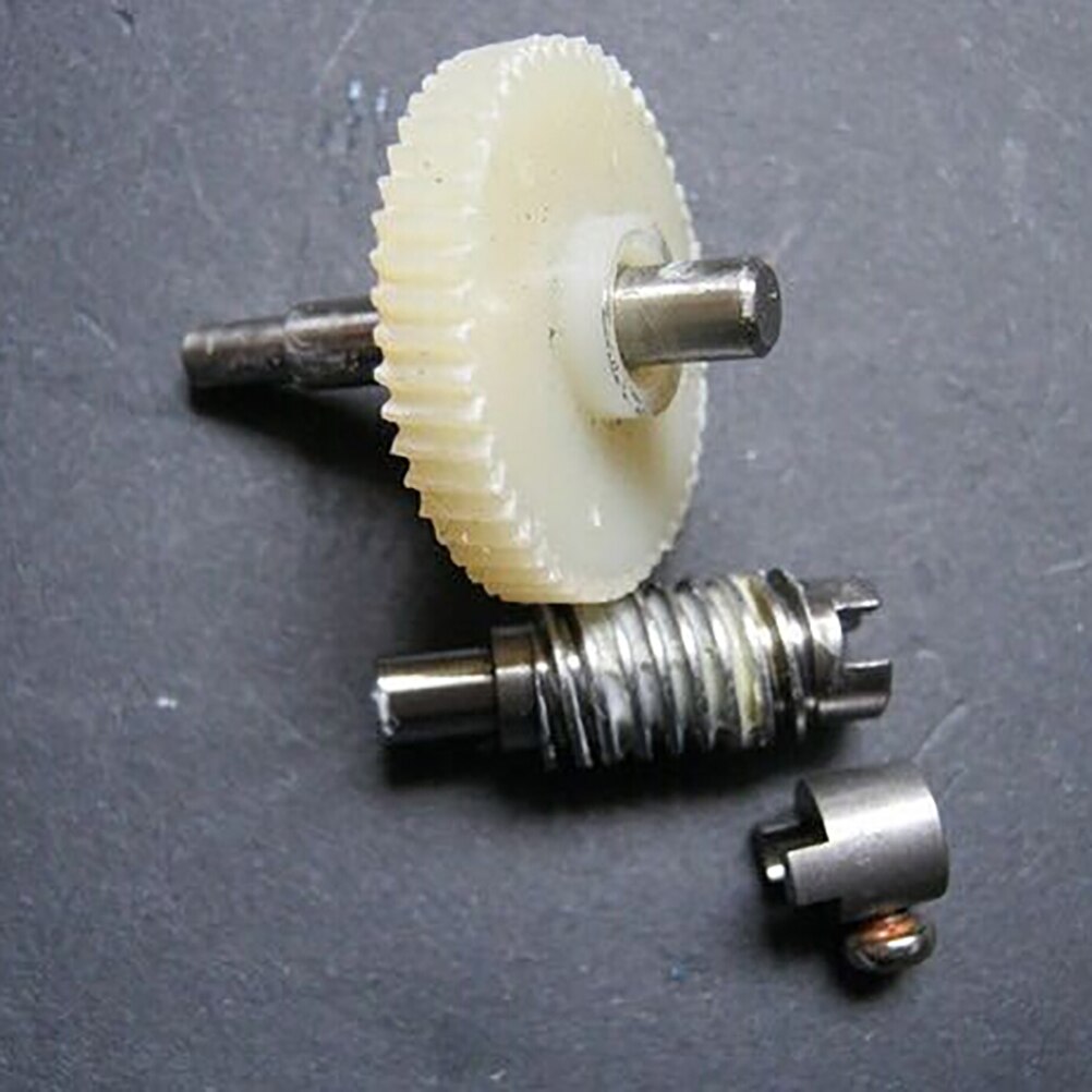 1Set Plastic Worm Reduction Gear Set Metal Wheel Speed Reducer Gearset For DIY Accessory