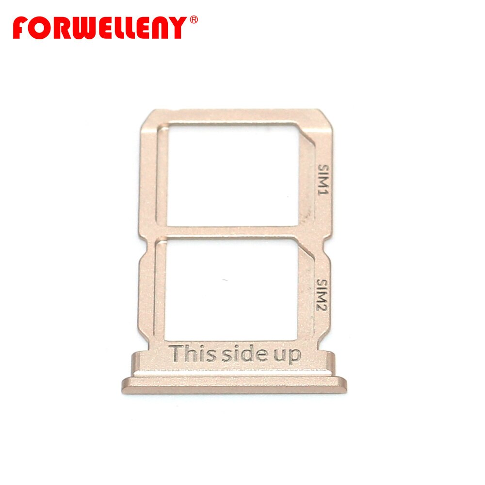 For Oneplus 5 / 5T A5000 A5010 Micro Sim Card Holder Slot Tray Replacement Adapters black gray gold: gold