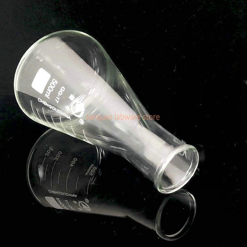 50ml to 1000ml Erlenmeyer Borosilicate Glass Flask Wide Neck Flask Conical Triangular Flask Laboratory Chemical Equipment,