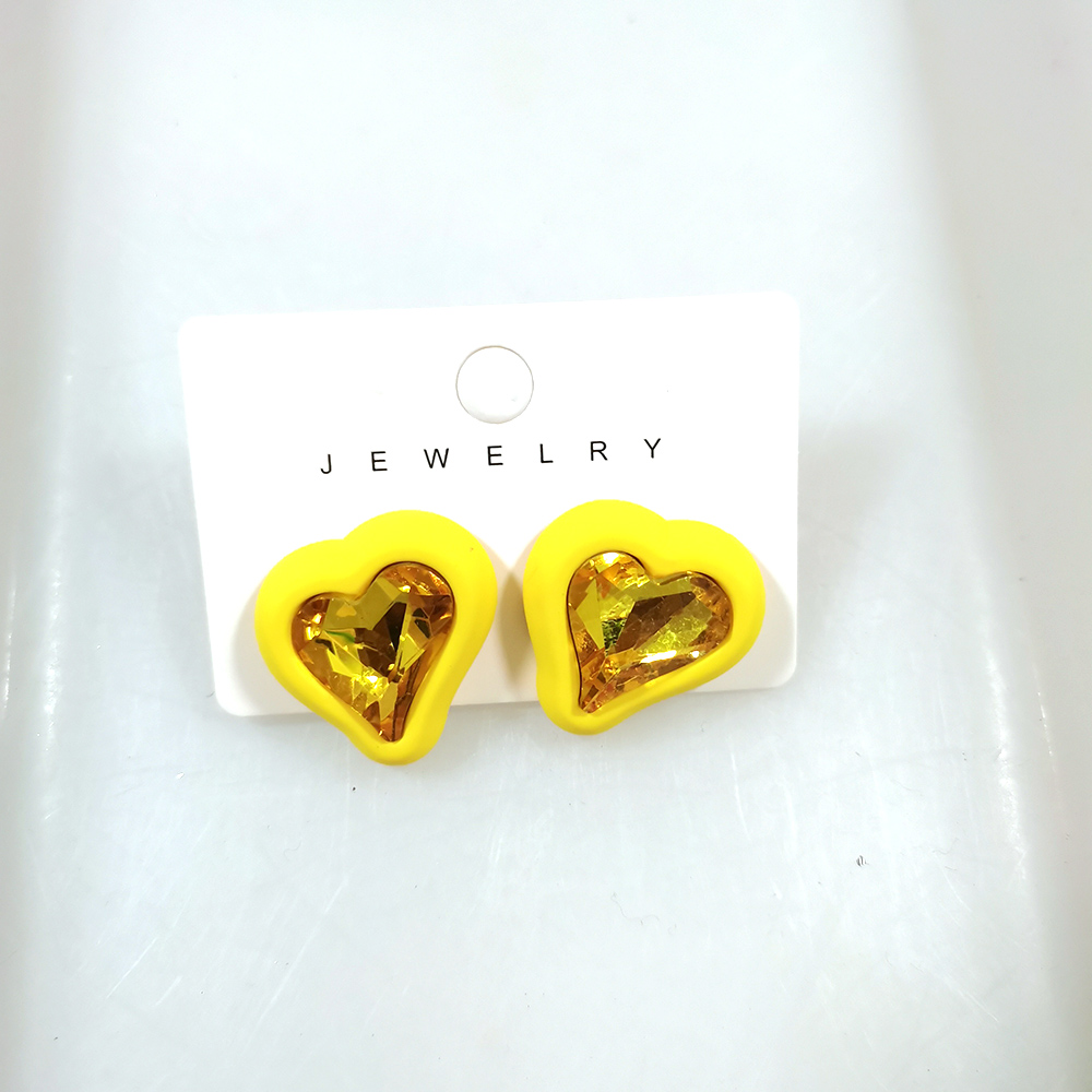 Strass oorbellen voor vrouwen vierkante oorknopjes pendientes 2023 trend geometrische kantoor feestcadeau mode-sieraden: Black Gun Plated