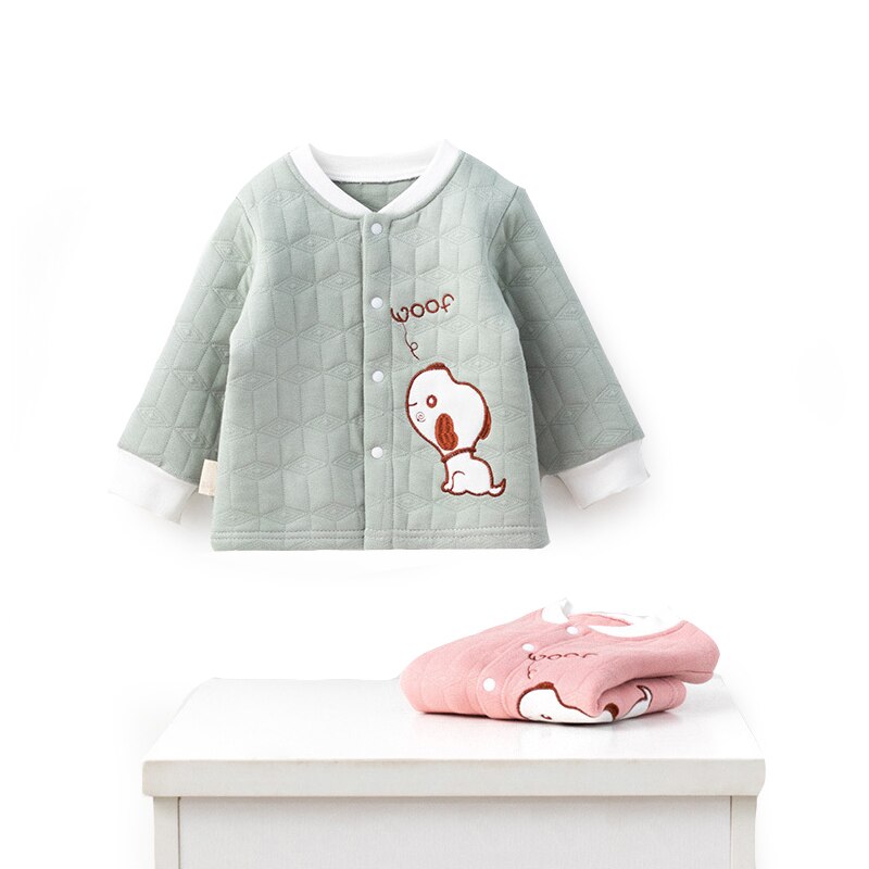 Automne sous-vêtements pour tout-petits garçons vêtements thermiques pour enfants bébé mince coton cardigan épaississement avec 0-3 mois bébé fille vêtements