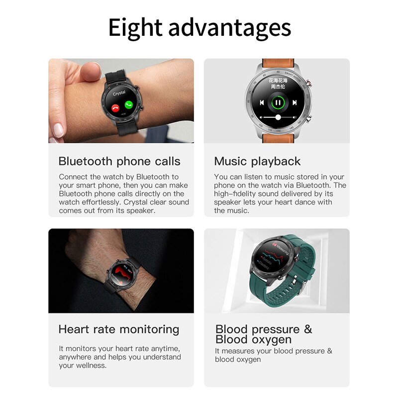 Cobrafly  mx5 smartwatch mit 1.3 -zoll-runddisplay, bluetooth-anruffunktion, wasserdicht  ip68 lange standby-zeit, herzfrequenz- und blutsauerstoffmessung