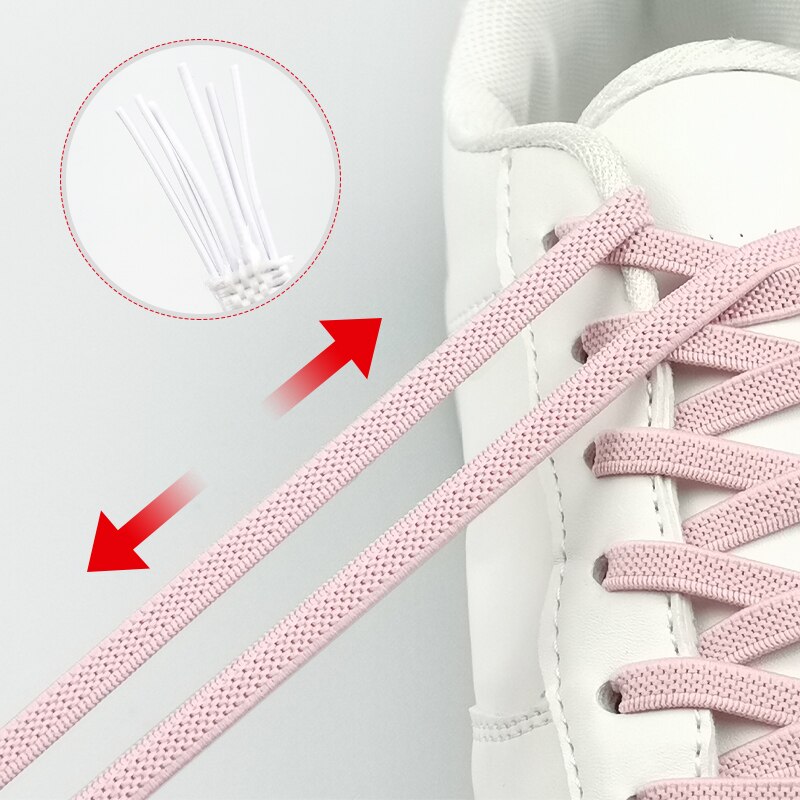 Elastyczne sznurowadła buty bez sznurówek koronki wypoczynek na świeżym powietrzu trampki szybkie bezpieczeństwa płaski but koronki dzieci i dorosłych Unisex leniwy koronki 1 para