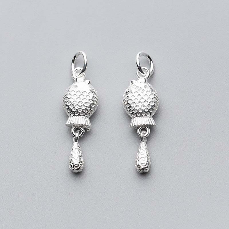 925 Sterling Silver Fish Kwastje Charms Vrouwen Ketting Dangle Oorbellen Hangers Diy Sieraden Maken Zilveren Decoratie: Default Title